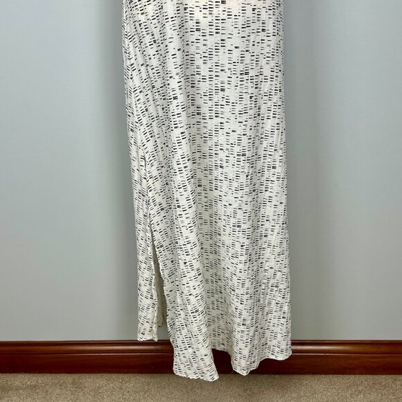 Alexis Womens Sleeveless Halter Maxi Dress White Black Abstract Print size XS - Picture 3 of 10